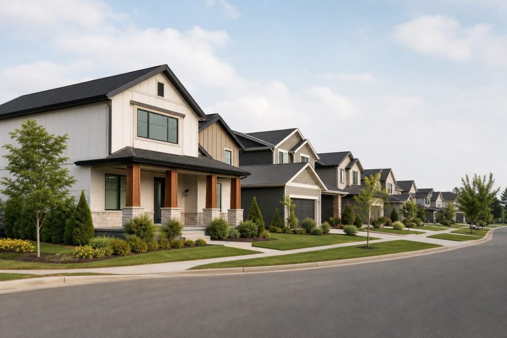 Riverview neighborhood with well-kept homes and quiet residential streets, an established residential neighborhood